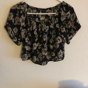 Forever21 floral crop top NEW